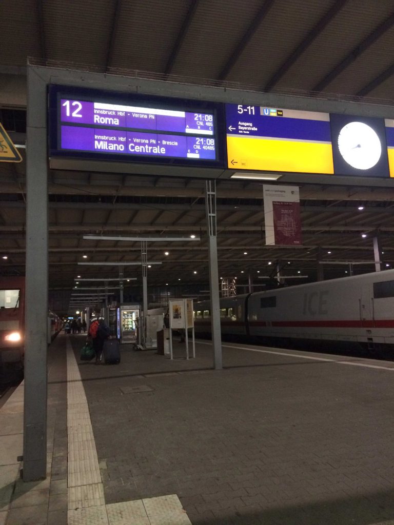 Estação de trem Hauptbahnhof em Munique