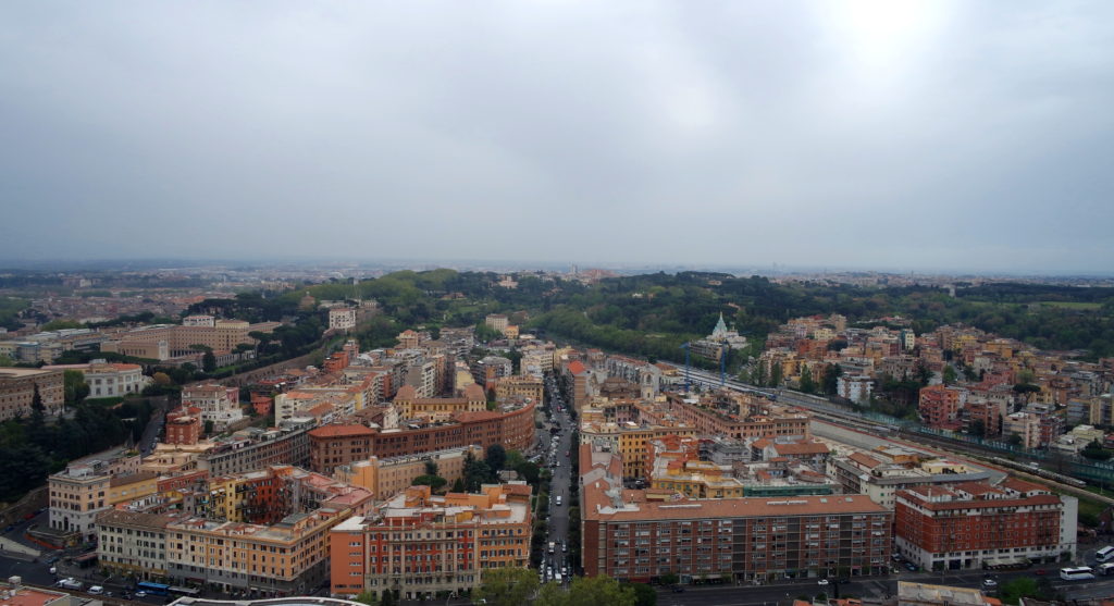 Vista dos prédios do Vaticano