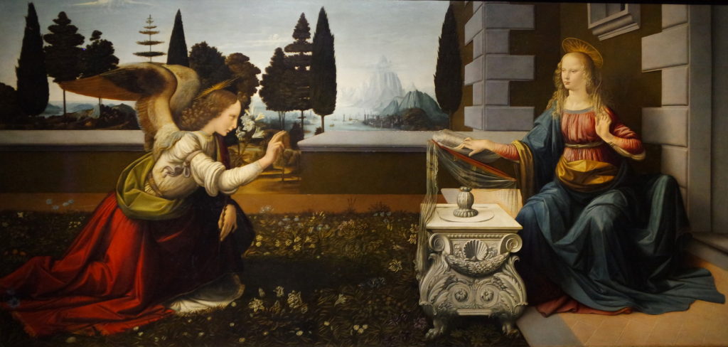 Anunciação, de Leonardo da Vinci