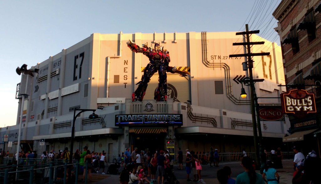 Simulador do Transformers, no parque Universal Studios