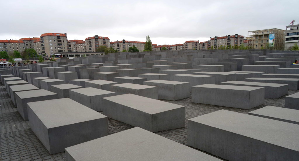 Pedras de concreto do Memorial do Holocausto de Berlim