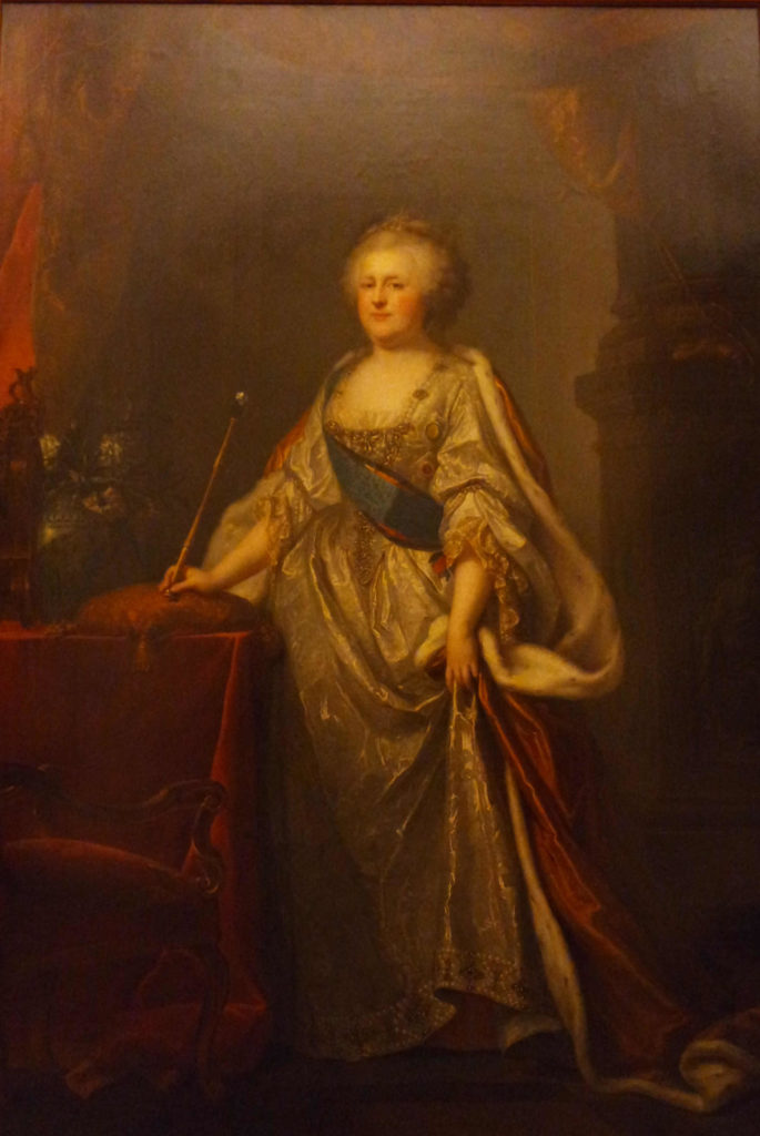Imperatriz Catarina II, que deu início à vasta coleção do Hermitage